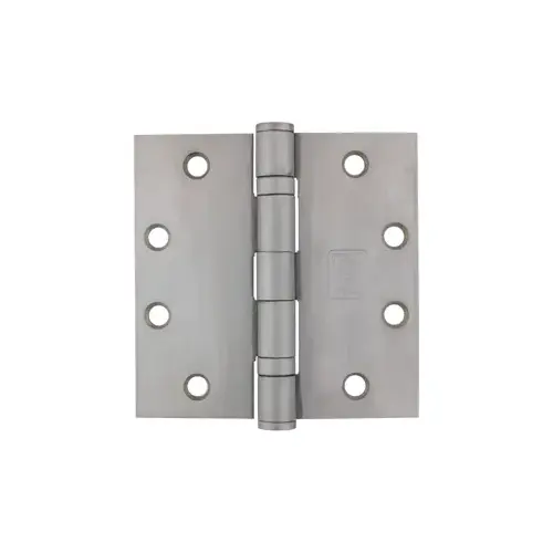 5-Knuckle Hinge, Full Mortise Standard Weight, Ball Bearing, 4.5" x 4.5" (4545), Stainless Steel Base, Stainless Steel US32D/630 Satin Chrome