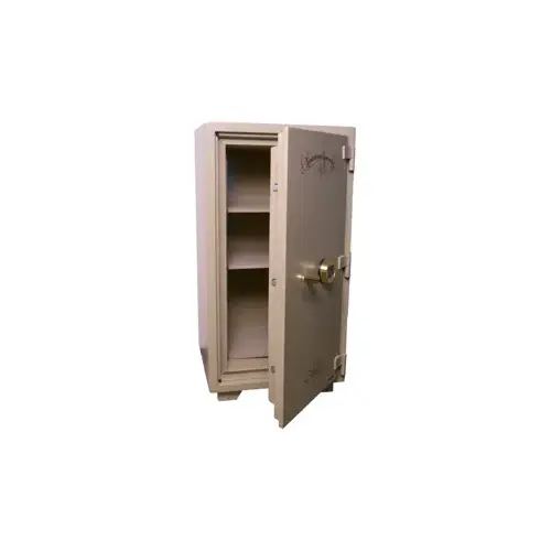UL Listed 2 Hour Fire Safe, Sandstone with Brass Hardware, ESL10XL Electronic Keypad, 808lb