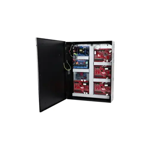 8-Door Altronix/Mercury Access and Power Integration Kit, Includes AL1024ULXB2 Power Supply/Charger, ACMS8CB Dual Input Access Power Controller, PDS8CB Dual Input Power Distribution Module, VR6 Voltage Regulator, RBS1 On/Off Switch, Trove 2 Enclosure, TM2