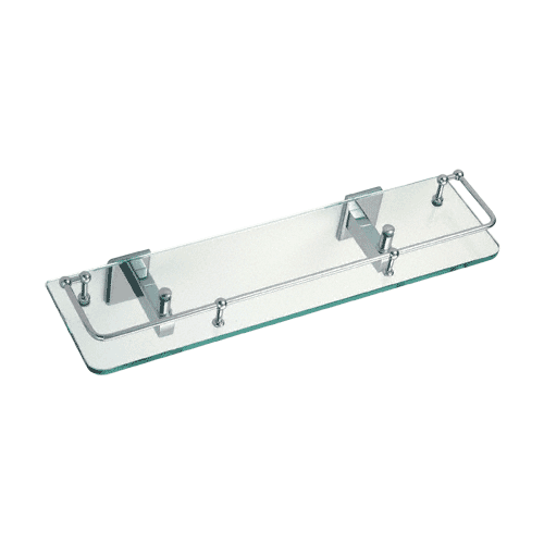 Chrome Pinnacle Series 18" Glass Shelf