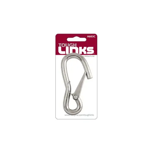 4" All Purpose Hook 1/Card Zinc-Plated