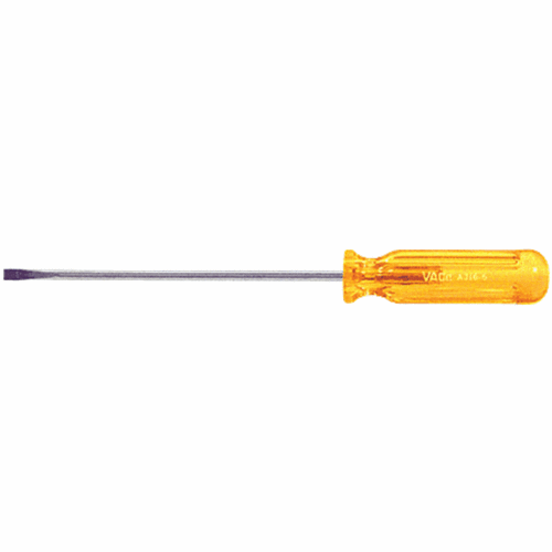 CRL A3166 Thin Blade 3/16" x 6" Slotted Head Screwdriver