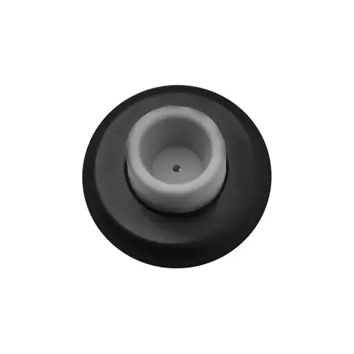 Rubber Bumper Wrought Wall Stop BSP Black Suede Powder Coat Finish