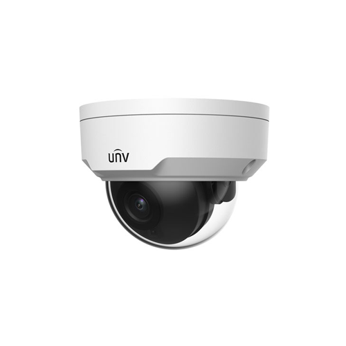 UniView Technology IPC324SB-DF28K-I0 4MP HD LightHunter IR Fixed Dome Network Camera, White