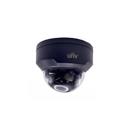 UniView Technology IPC324SB-DF28K-I0-BK 4MP HD LightHunter IR Fixed Dome Network Camera, Black