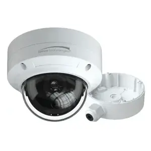 Speco Technologies O4D6 IP Dome Camera with Advanced Analytics, 4MP, 2592 x 1520 Resolution, 2.8mm Fixed Lens, H.265 Compression, True WDR, Smart IR, 12VDC, PoE, ONVIF Profile T, IP67, IK10, FCC, RoHS, White