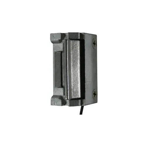 Small Electric Strike Less Face Plate, 24VDC, Latches Upto 5/8" Satin Stainless Steel