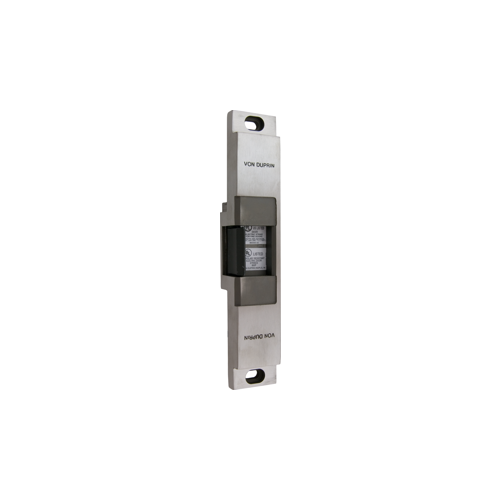 Fire Rated Electric Strike for Rim Exit Device, 24VDC, Fail Secure FSE, 630/US32D Satin Stainless Steel