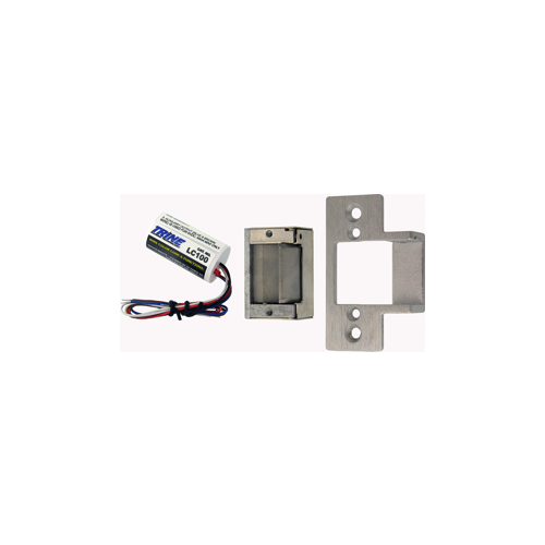 KIT - 3000 Electric Strike Kit, 12-24VAC/DC, Fail Secure, Contains: 30LC Body, 234-375-26D Faceplate with Extended Ramp (Fits Timely), and LC100 Line Conditioner, Satin Chrome