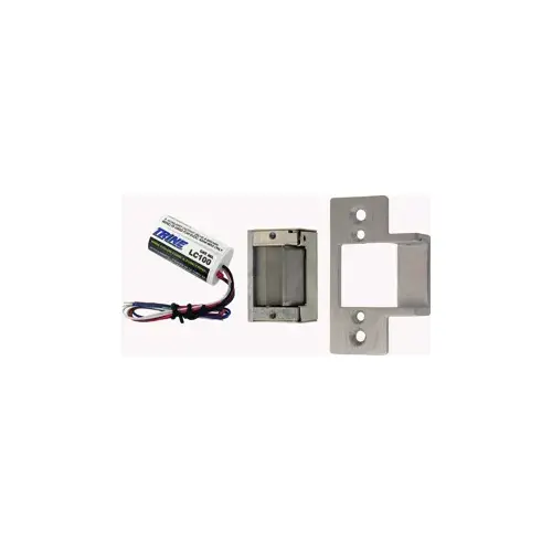 Trine Access Technology 3234-12/24DC26D KIT - 3000 Electric Strike Kit, 12-24VAC/DC, Fail Secure, Contains: 30LC Body, 234-375-26D Faceplate with Extended Ramp (Fits Timely), and LC100 Line Conditioner, Satin Chrome
