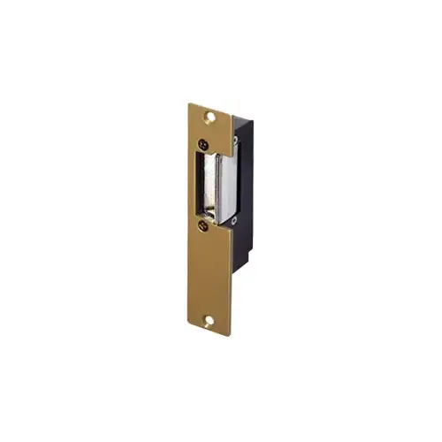 Trine Access Technology 1001-2C-14-24 Electric Strike, 16-24VAC/DC, Fail Secure, 5-7/8" x 1-1/4" Faceplate, up to 5/8" Throw, Satin Chrome