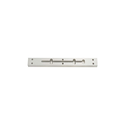 5/8", Drop Down Spacer Plate, 9-7/8" x 1" x 5/8", for 600 Series Single Magnetic Locks, US28/628 Satin Aluminum