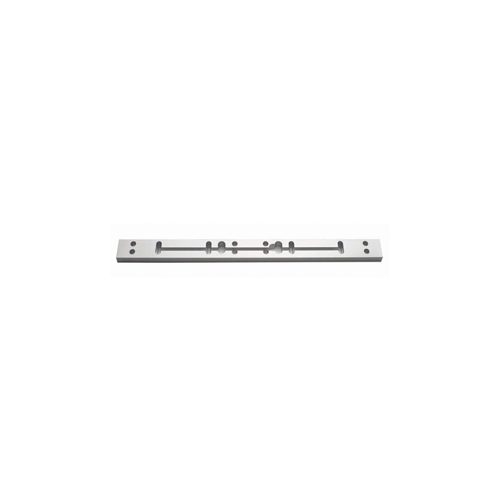 1/2", Drop Down Spacer Plate, 21" x 1-1/2" x 1/2", for 1200 Series Double Magnetic Locks, US28/628 Satin Aluminum