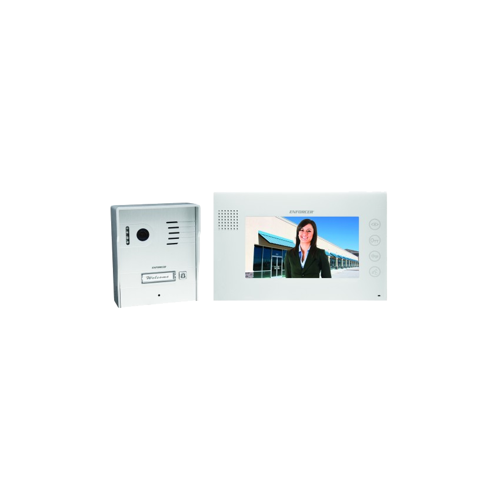 Hands-Free Color Video Door Phone Set, 2 Wire System,1 Relay Output, Includes Power Adapter