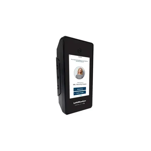 Smart Video Intercom, 500 User, Audit Trail, 4 to 8 Digit Entry, Single Gate or Door, 5" 1080p Heavy Duty Touchscreen, 135 Degree Wide Angle View, VOIP, DSP, Cloud Managed, UL
