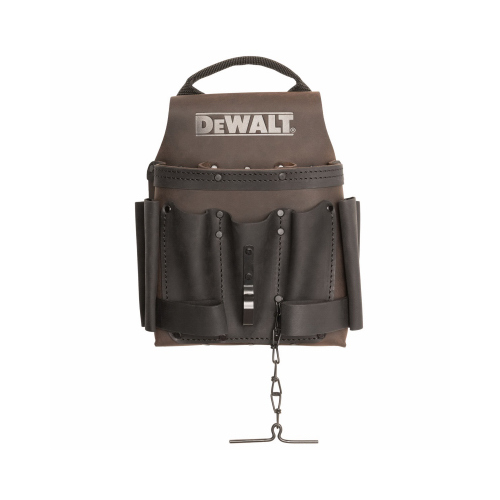 DEWALT DWST550114 Electrician's Pouch 8 pocket Leather Brown Brown