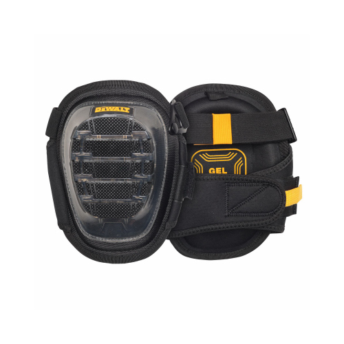 DEWALT DWST590012 Knee Pads 9.3" L X 7.25" W Gel/Thermoplastic Elastomers Stabilized Black/Yellow One Siz Black/Yellow