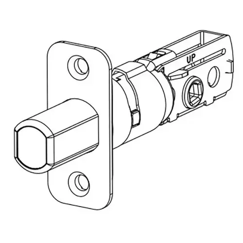 Adjustable Bolt 2-3/8"-2-3/4" Backset, Radius Corner for 660 Deadbolt, 619/US15 Satin Nickel