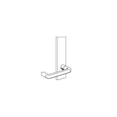 L Mortise Lock Inside Escutcheon - 03 Design, Satin Chrome