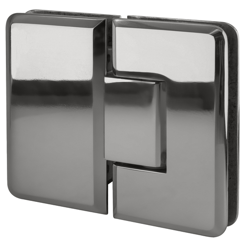 Chrome 180 degree Glass-to-Glass Positive Close Cologne Hinge