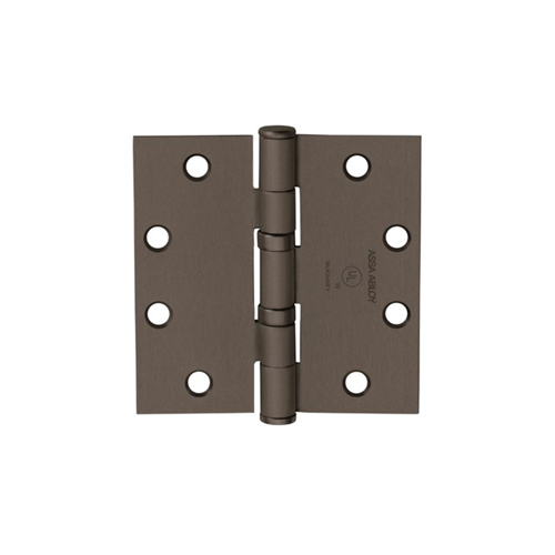 5-Knuckle Standard Weight Full Mortise Hinge, Oil Impregnated Bearing, 4.5" x 4.5", Non-Ferrous Base, Dark Bronze Finish