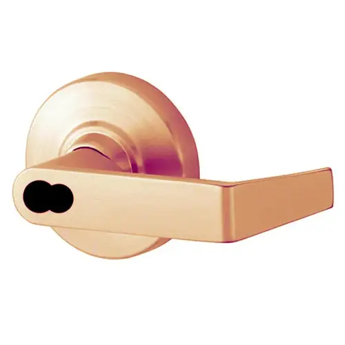 ALX Series Grade 2 Classroom Rhodes Lever Lock with Large Format IC Prep Less Core; 47267042 Deadlatch; and 47267101 ANSI Strike Satin Bronze Finish