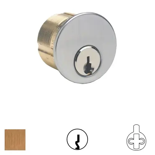 Mortise Cylinder Satin Bronze Clear Coated