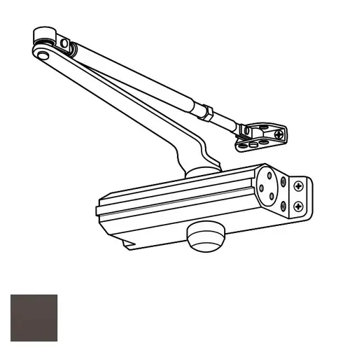 DC300 Series Surface Applied Door Closer, Dark Bronze Painted
