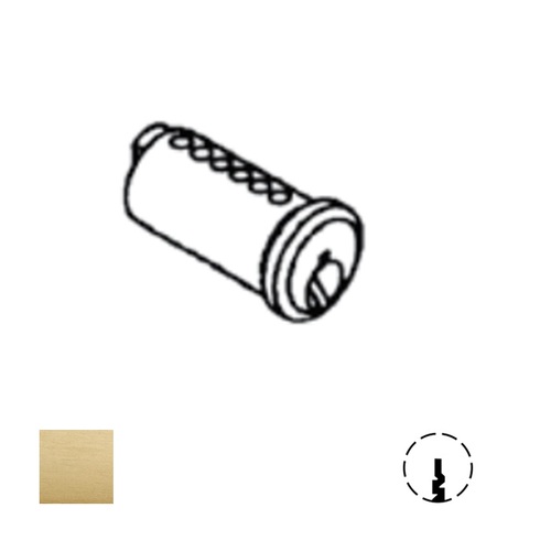 3000 Series Rim Cylinder Plug Only, Satin Brass