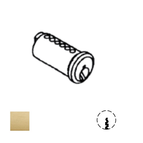 3000 Series Rim Cylinder Plug Only, Satin Brass