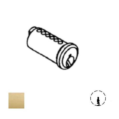 2000 Series Key-In-Lever Cylinder Plug Only, Satin Brass