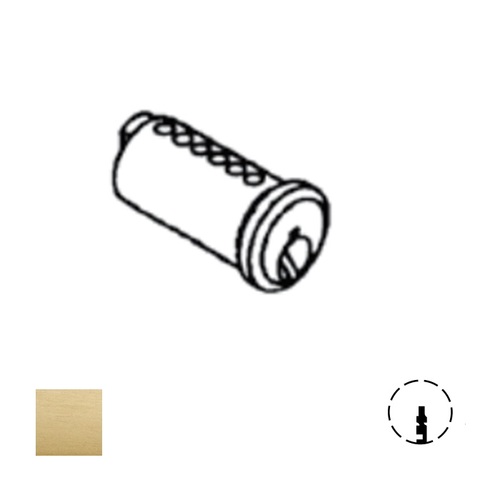 3000 Series Rim Cylinder Plug Only, Satin Brass