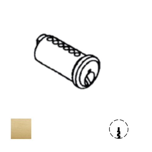 3000 Series Rim Cylinder Plug Only, Satin Brass