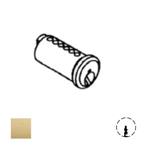 3000 Series Rim Cylinder Plug Only, Satin Brass