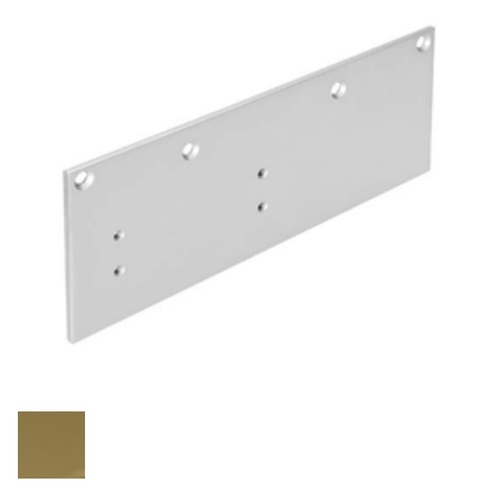 Door Closer Drop Plate, Satin Brass Painted