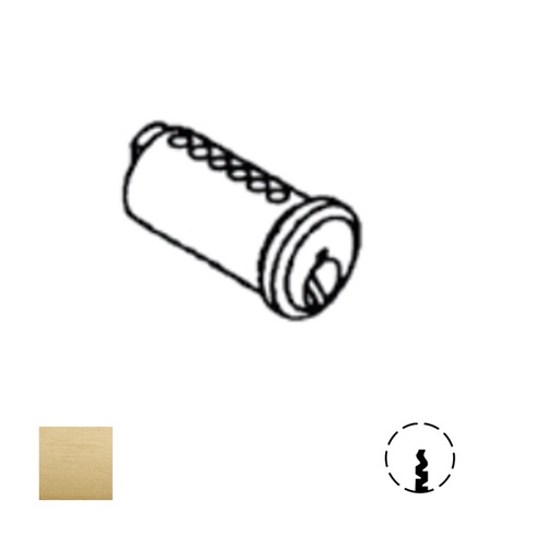 2000 Series Key-In-Knob Cylinder Plug Only, Satin Brass