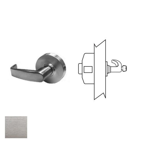 28 Series Exit Device Trim Lever/Rose Satin Chrome