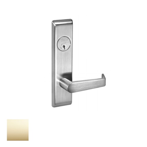 Exit Device Lever Trim, Bright Polished Brass