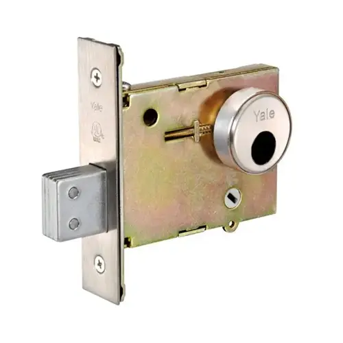 Single Cylinder Outside by Thumbturn Inside Mortise Deadlock Less Cylinder US26D (626) Satin Chrome Finish