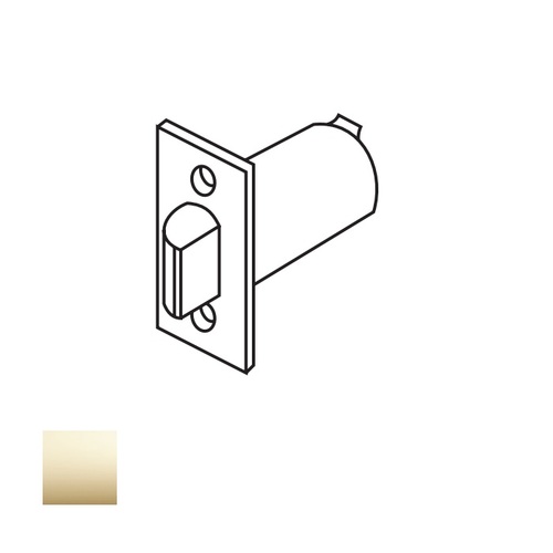 CL3500/CL3800 2-3/4 Inch Backset Plain Latch, Bright Polished Brass