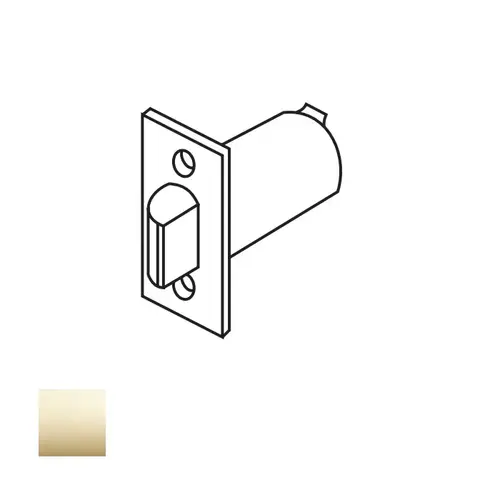 CL3500/CL3800 3-3/4 Inch Backset Plain Latch, Bright Polished Brass