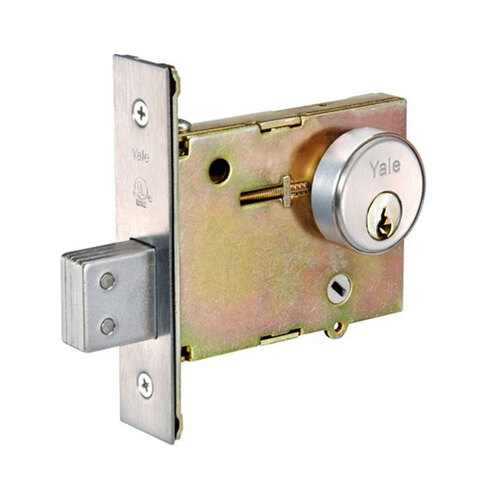 350 Series Mortise Deadlock, Bright Polished Chrome