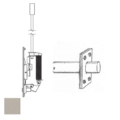 3810X3850 Flush Bolts, Satin Stainless Steel