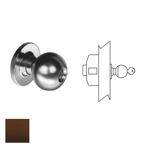 28 Series Exit Device Trim Knob/Rose Oil Rubbed Dark Bronze