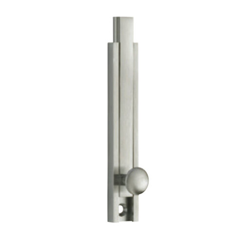 6" Decorative Light Duty Surface Bolt, Satin Nickel