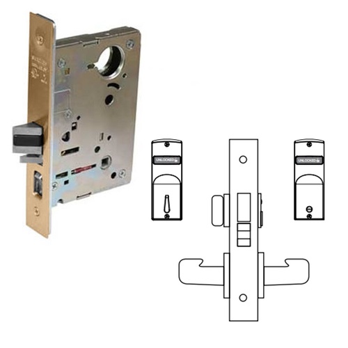 8200 Series 8266 Privacy Bath/Bedroom Non-Keyed Lockset, Satin Bronze