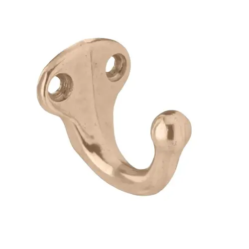 Brass Wardrobe Hook, Satin Nickel