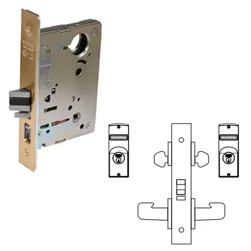 8200 Series 8238 Classroom Security Intruder Double Cylinder Lockset, Satin Bronze