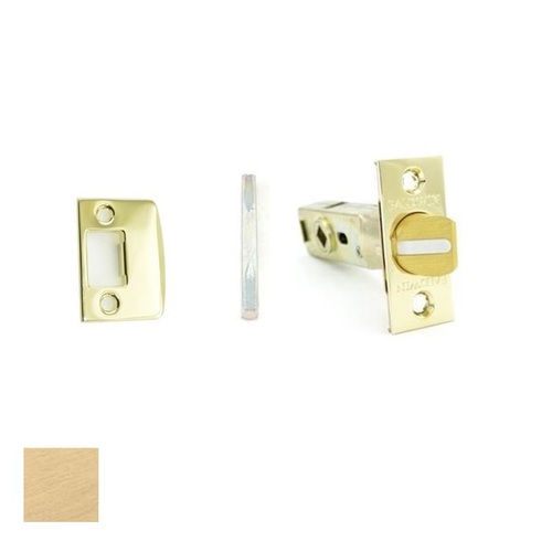 Knob Passage Latch & Strike Vintage Brass