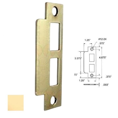 Baldwin 6043003 Estate Mortise Lock ASA Strike Polished Brass